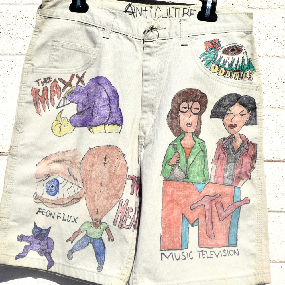 MTV Beavis and Butthead Shorts Cargo - Picture 1 of 7